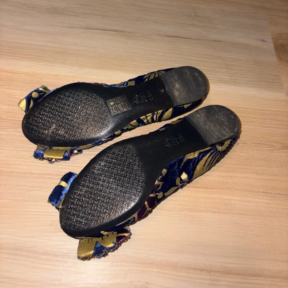 Tory Burch Viola Rare Embellished Bow Ballet Flat
